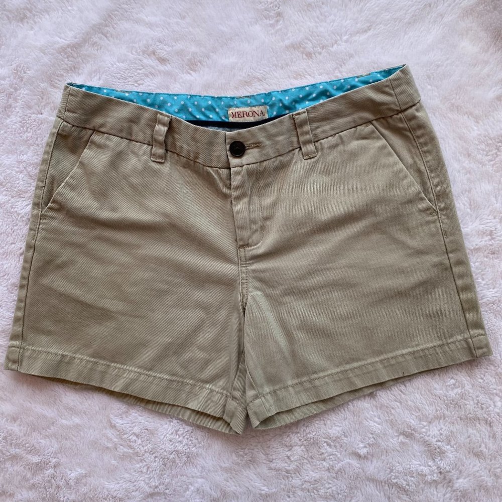 Merona Cotton Shorts.  Size 6.  Khaki Color